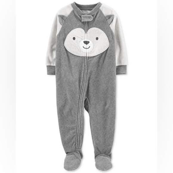 Carter's Other - Carter's Baby Boys 1-Pc. Husky Face Fleece Footed Pajamas Size 3T